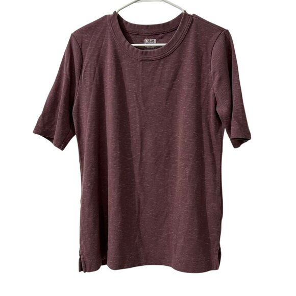 Duluth Trading Maroon‎ Heather Short-Sleeve Cotton Crewneck T-Shirt Size L - Picture 9 of 10